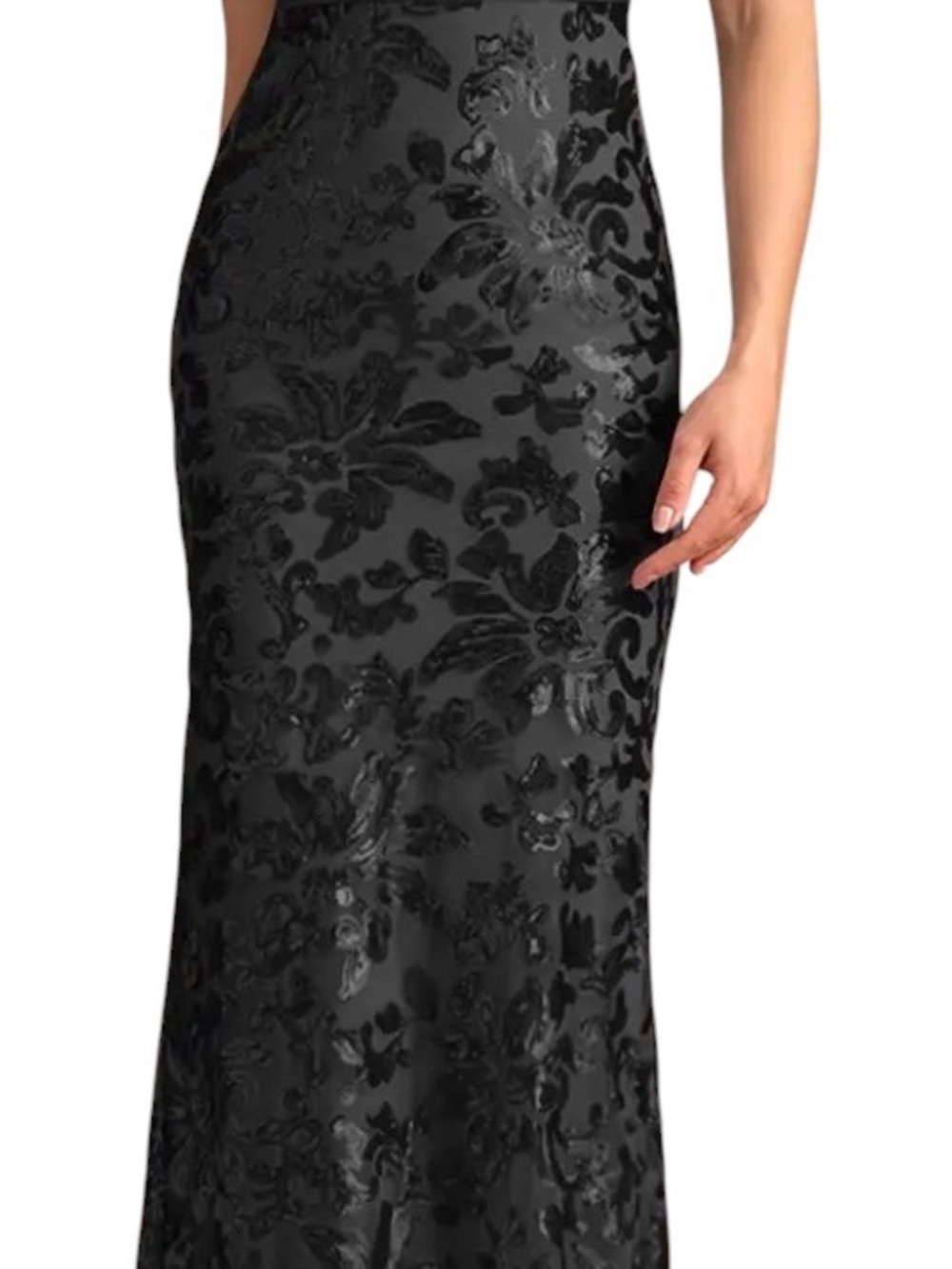 YKK Black Mermaid Sequins Dress  Size 4